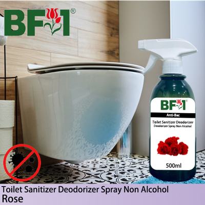 (ABTSD) Rose Anti-Bac Toilet Sanitizer Deodorizer Spray - Non Alcohol - 500ml