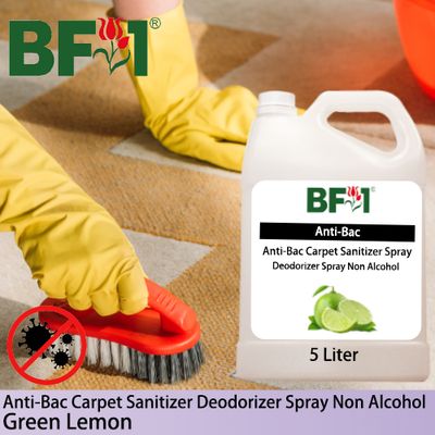 Carpet Sanitizer Deodorizer Spray - Lemon - Green Lemon - 5L