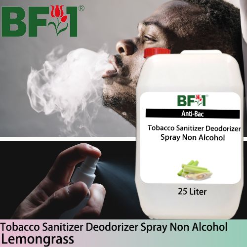 (ABTSD1) Lemongrass Anti-Bac Tobacco Sanitizer Deodorizer Spray - Non Alcohol - 25L