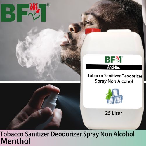 (ABTSD1) Menthol Anti-Bac Tobacco Sanitizer Deodorizer Spray - Non Alcohol - 25L