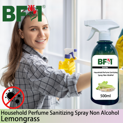 Anti-Bac Household Perfume Sanitizing Spray Non Alcohol (ABHP) - Lemongrass - 500ml Anti-Bac Household Perfume Sanitizing Spray Non Alcohol (ABHP) - Lemongrass - 500ml