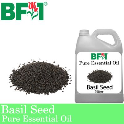 Pure Essential Oil (EO) - Basil Seed ( Ocimum Basilcum ) Essential Oil - 5L