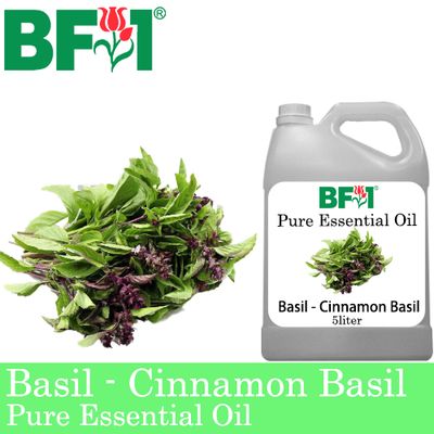 Pure Essential Oil (EO) -  Basil - Cinnamon Basil ( Thai Basil ) Essential Oil - 5L