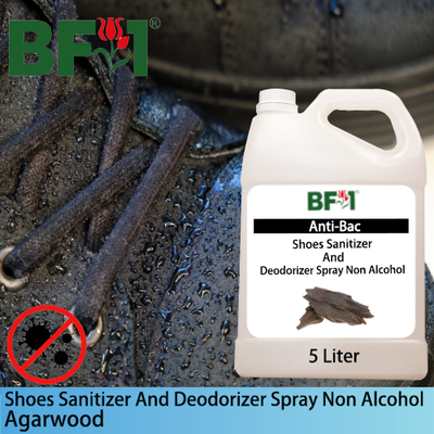 Anti-Bac Shoes Sanitizer and Deodorizer Spray (ABSSD) - Non Alcohol with Agarwood - 5L Anti-Bac Shoes Sanitizer and Deodorizer Spray (ABSSD) - Non Alcohol with Agarwood - 5L