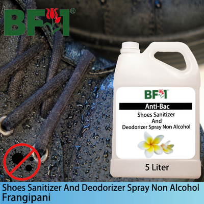 Anti-Bac Shoes Sanitizer and Deodorizer Spray (ABSSD) - Non Alcohol with Frangipani - 5L Anti-Bac Shoes Sanitizer and Deodorizer Spray (ABSSD) - Non Alcohol with Frangipani - 5L