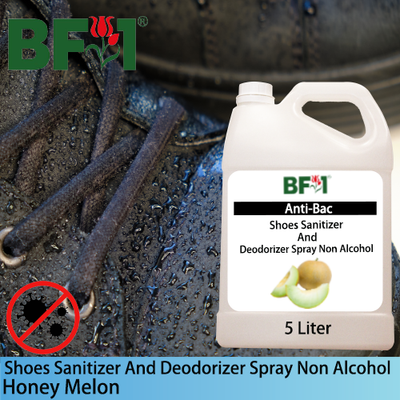 Anti-Bac Shoes Sanitizer and Deodorizer Spray (ABSSD) - Non Alcohol with Honey Melon - 5L Anti-Bac Shoes Sanitizer and Deodorizer Spray (ABSSD) - Non Alcohol with Honey Melon - 5L