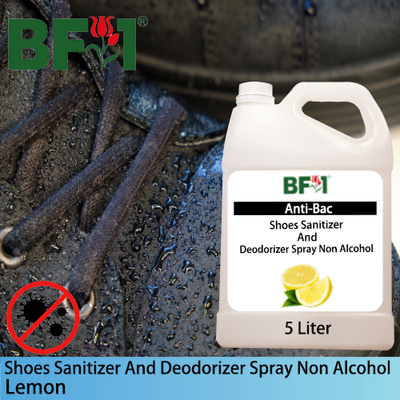 Anti-Bac Shoes Sanitizer and Deodorizer Spray (ABSSD) - Non Alcohol with Lemon - 5L Anti-Bac Shoes Sanitizer and Deodorizer Spray (ABSSD) - Non Alcohol with Lemon - 5L