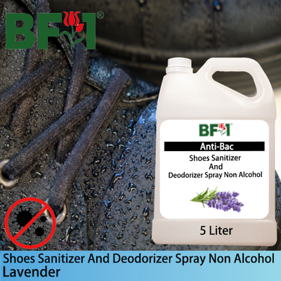 Anti-Bac Shoes Sanitizer and Deodorizer Spray (ABSSD) - Non Alcohol with Lavender - 5L Anti-Bac Shoes Sanitizer and Deodorizer Spray (ABSSD) - Non Alcohol with Lavender - 5L
