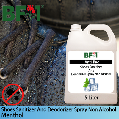 Anti-Bac Shoes Sanitizer and Deodorizer Spray (ABSSD) - Non Alcohol with Menthol - 5L Anti-Bac Shoes Sanitizer and Deodorizer Spray (ABSSD) - Non Alcohol with Menthol - 5L