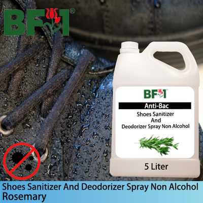 Anti-Bac Shoes Sanitizer and Deodorizer Spray (ABSSD) - Non Alcohol with Rosemary - 5L Anti-Bac Shoes Sanitizer and Deodorizer Spray (ABSSD) - Non Alcohol with Rosemary - 5L