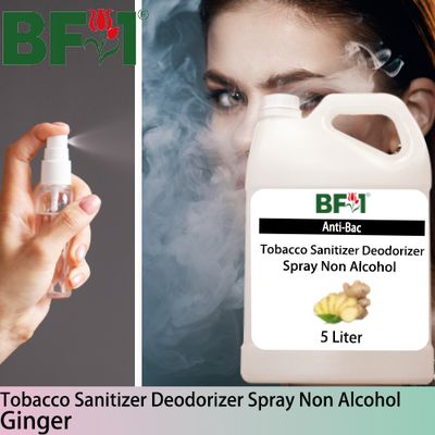 (ABTSD1) Ginger Anti-Bac Tobacco Sanitizer Deodorizer Spray - Non Alcohol - 5L (ABTSD1) Ginger Anti-Bac Tobacco Sanitizer Deodorizer Spray - Non Alcohol - 5L