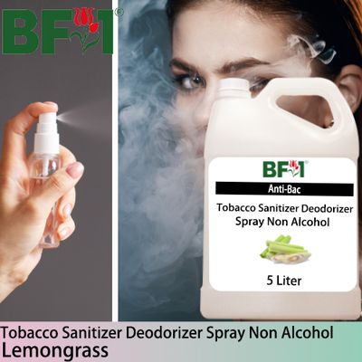 (ABTSD1) Lemongrass Anti-Bac Tobacco Sanitizer Deodorizer Spray - Non Alcohol - 5L (ABTSD1) Lemongrass Anti-Bac Tobacco Sanitizer Deodorizer Spray - Non Alcohol - 5L
