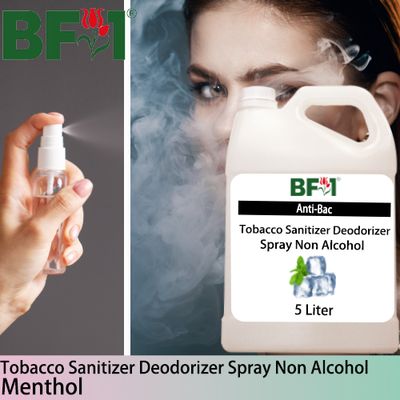 (ABTSD1) Menthol Anti-Bac Tobacco Sanitizer Deodorizer Spray - Non Alcohol - 5L (ABTSD1) Menthol Anti-Bac Tobacco Sanitizer Deodorizer Spray - Non Alcohol - 5L