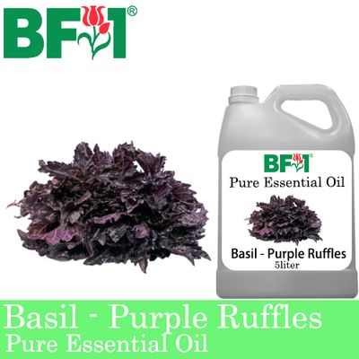 Pure Essential Oil (EO) - Basil - Purple Ruffles Basil Essential Oil - 5L