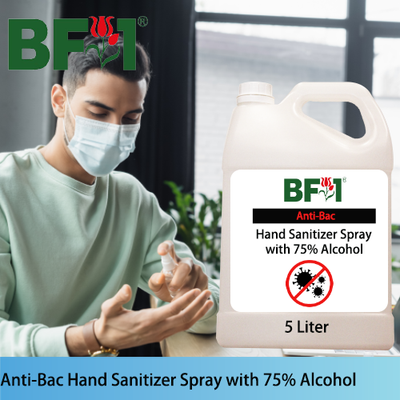 Anti-Bac Hand Sanitizer Spray with 75% Alcohol (ABHSS) - Plain - 5L Anti-Bac Hand Sanitizer Spray with 75% Alcohol (ABHSS) - Plain - 5L