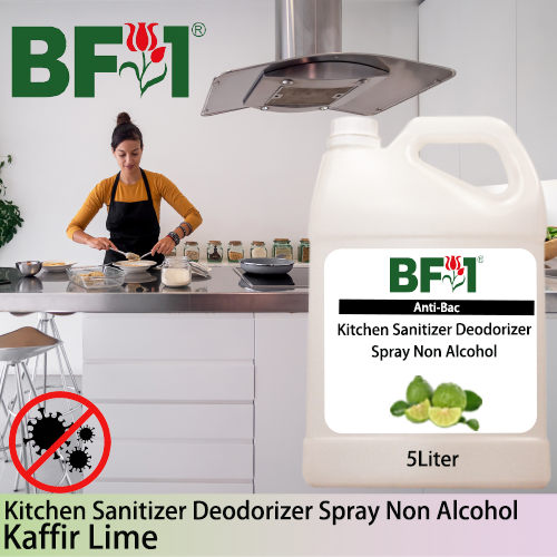 (ABKSD) lime - Kaffir Lime Anti-Bac Kitchen Sanitizer Deodorizer Spray - Non Alcohol - 5L (ABKSD) lime - Kaffir Lime Anti-Bac Kitchen Sanitizer Deodorizer Spray - Non Alcohol - 5L