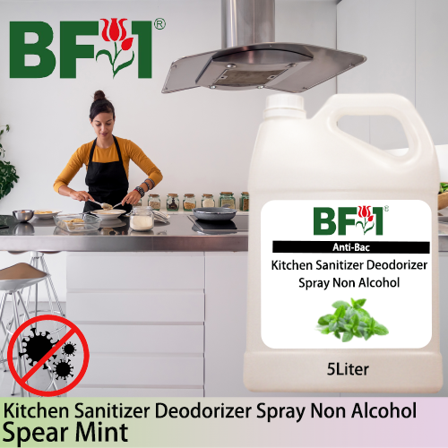 (ABKSD) mint - Spear Mint Anti-Bac Kitchen Sanitizer Deodorizer Spray - Non Alcohol - 5L (ABKSD) mint - Spear Mint Anti-Bac Kitchen Sanitizer Deodorizer Spray - Non Alcohol - 5L