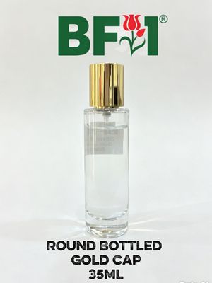 35ml Press Type Perfume Round Bottle Gold Cap 35ml Press Type Perfume Round Bottle Gold Cap