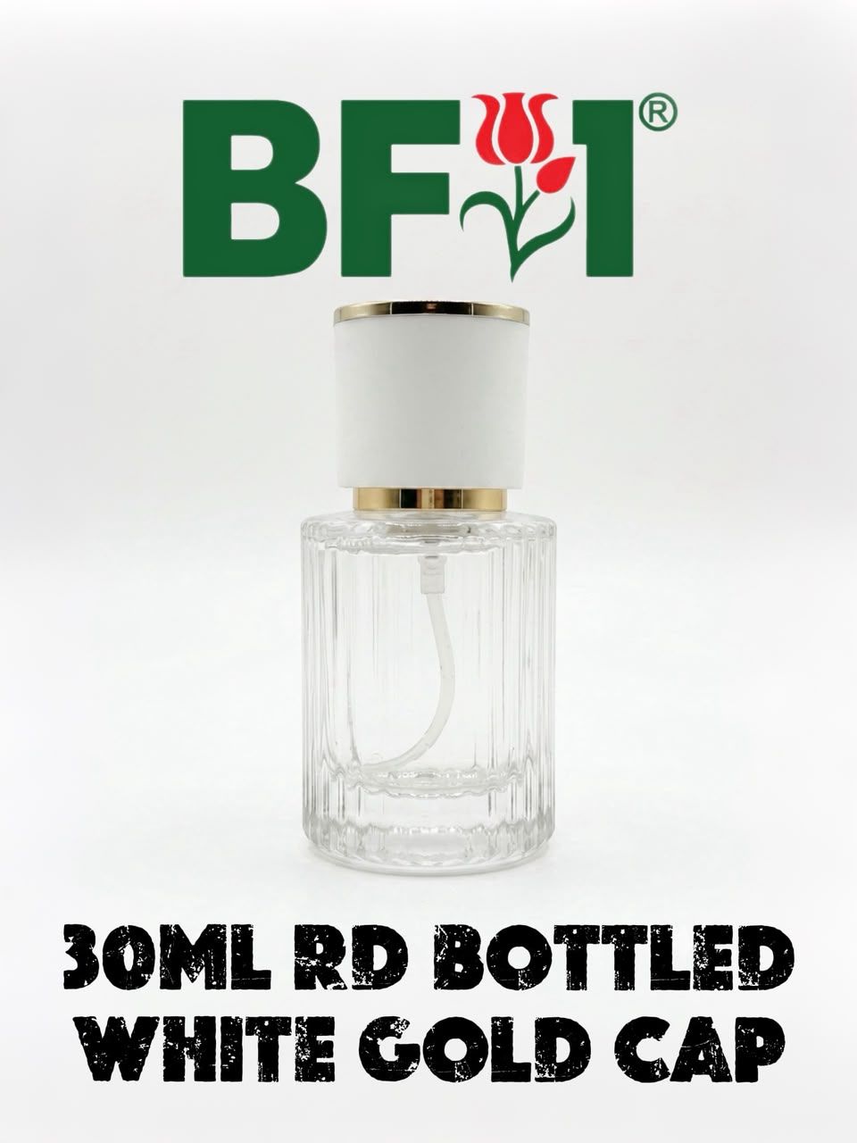 30ml Press Type Perfume Round Bottle White Gold Cap 30ml Press Type Perfume Round Bottle White Gold Cap