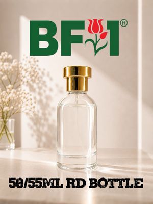 50/55ml Press Type Perfume Round Bottle Gold Cap