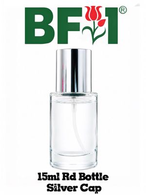 15ml Press Type Perfume Round Bottle Silver Cap