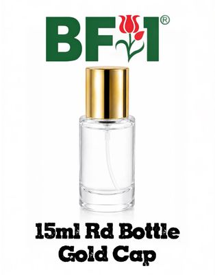 15ml Press Type Perfume Round Bottle Gold Cap