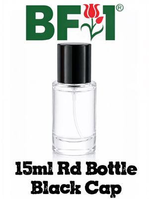 15ml Press Type Perfume Round Bottle Black Cap