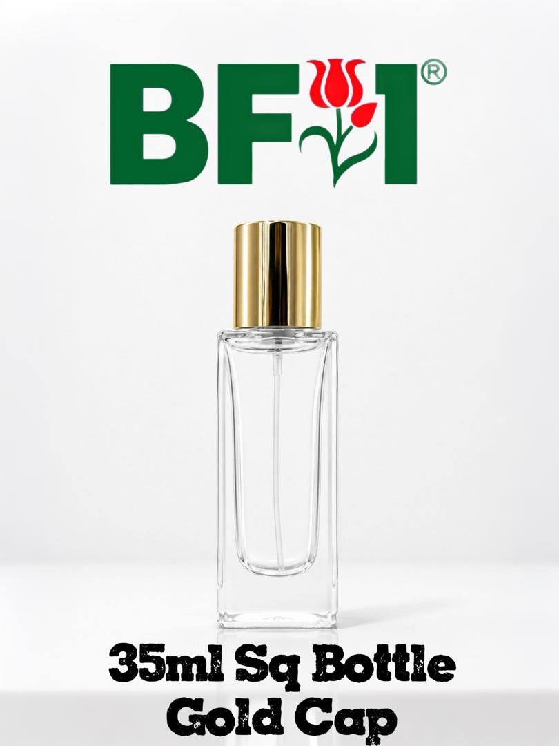 35ml Press Type Perfume Square Bottle Gold Cap 35ml Press Type Perfume Square Bottle Gold Cap