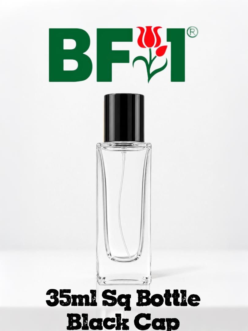 35ml Press Type Perfume Square Bottle Black Cap 35ml Press Type Perfume Square Bottle Black Cap