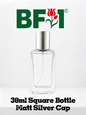 30ml Press Type Perfume Square Bottle Silver Cap
