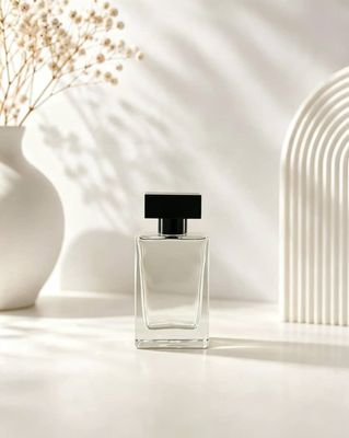 30ml-Perfume Bottle Black Cap c/w Clamp Spray (Neck: 13mm)