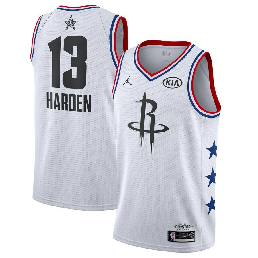 Canotta Rockets white All star games Harden #13