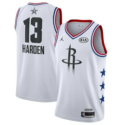 Canotta Rockets white All star games Harden #13