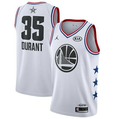 Canotta Golden State white all star games Durant #35