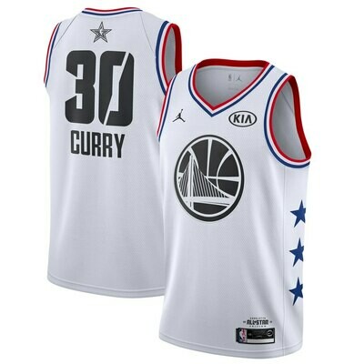 Canotta Golden State white all star games Curry #30