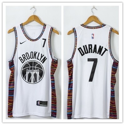 Canotta Brooklyn Nets white Durant #7