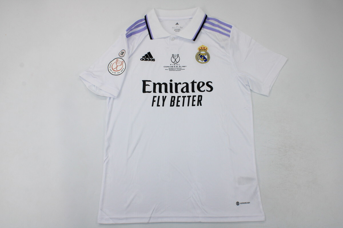 Maglia Real Madrid Home Final coppa del Rey 2022/2023