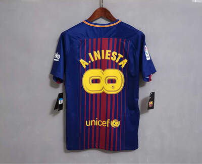 Maglia Barcellona Home 2017/2018 Special Iniesta