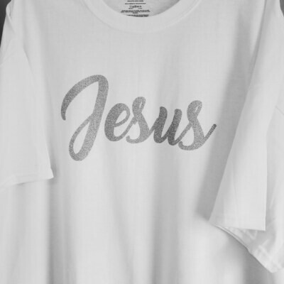 JESUS GLITTER TEE
