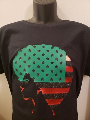 Afro Independence Flag T-Shirt