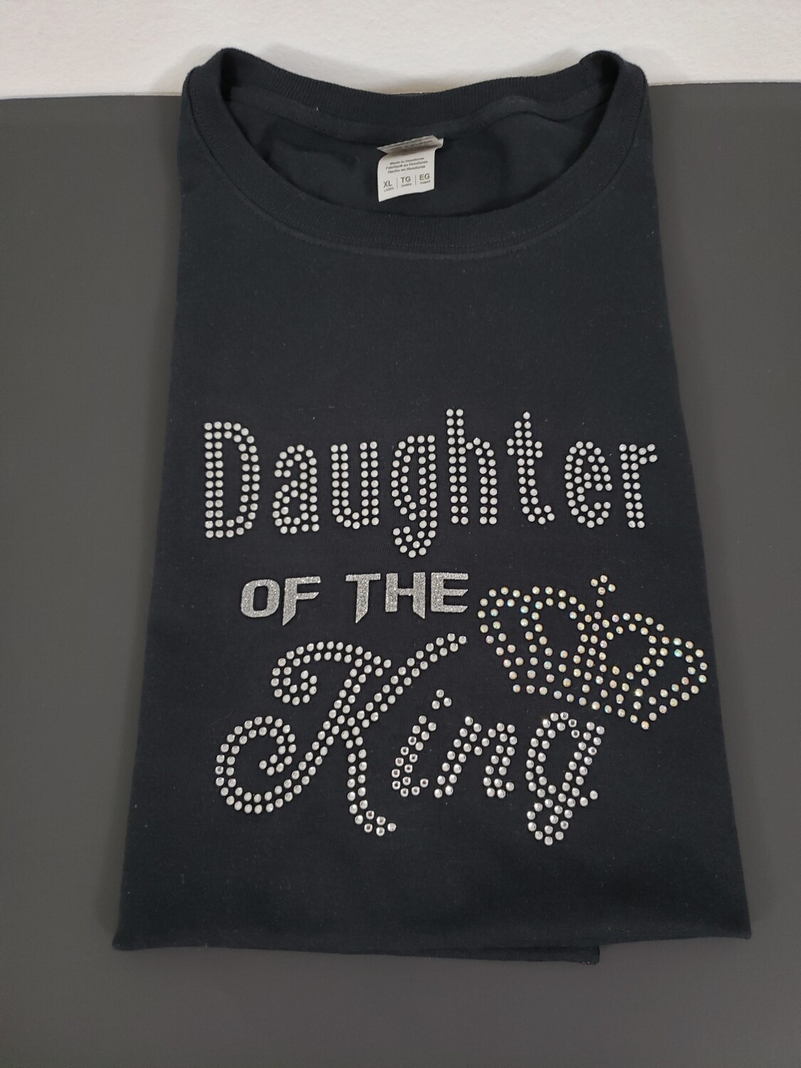DAUGHTER OF THE KING RHINESTONE T-SHIRT