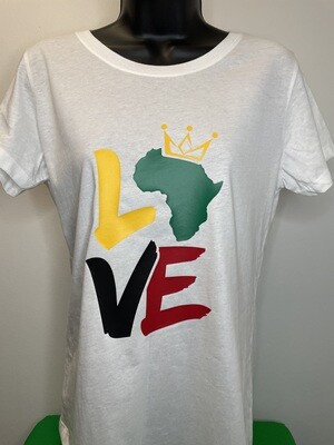 LOVE AFRICA WOMEN&#39;S T-SHIRT