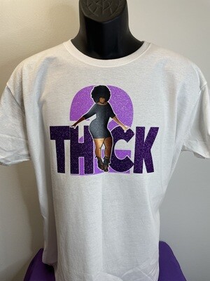 2 THICK GLITTER BLING T-SHIRT