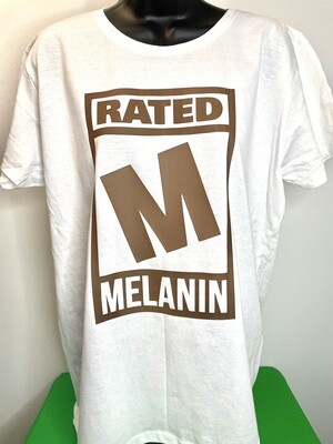 RATED &quot;M&quot; FOR MELANIN TEE