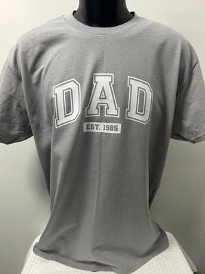 DAD Varsity Style Lettering T-Shirt