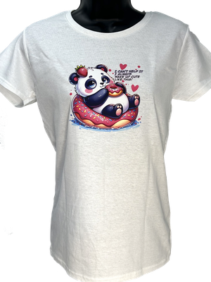 I ALWAYS WAKE UP CUTE LIKE THIS-Cute Panda Women&#39;s T-Shirt