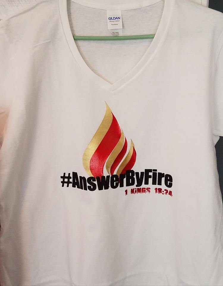 ANSWER BY FIRE T_SHIRT
