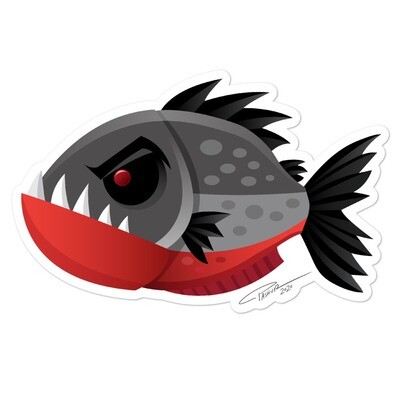 Piranha Sticker