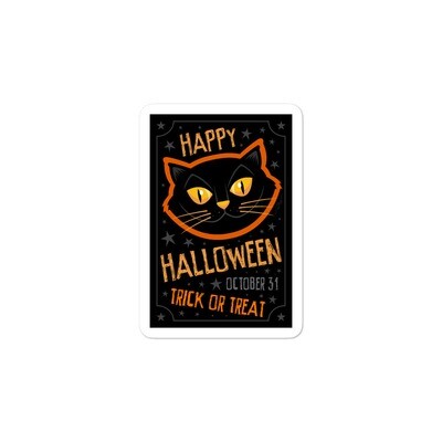 Halloween Black Cat Sticker