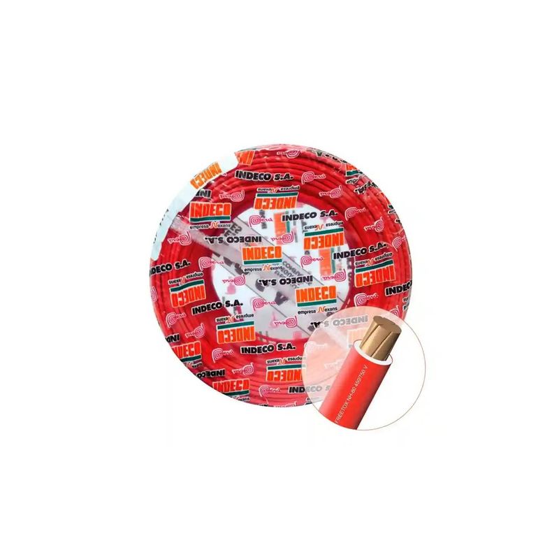 CABLE THW-14-NH-90 450-750 V INDECO - ROJO